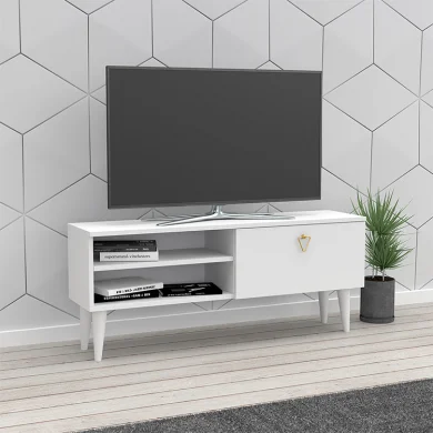 Mobile porta tv 120x50cm moderno bianco opaco Roddy