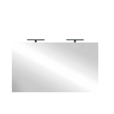 Specchio 120x75cm moderno con due LED vetro Premier