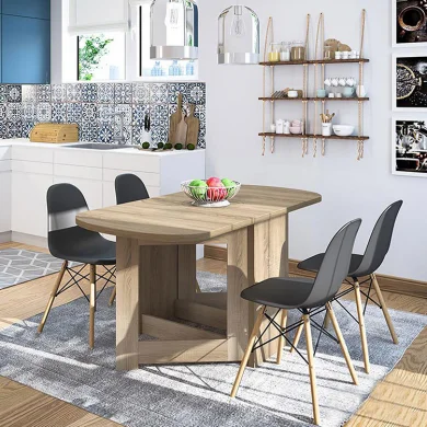 Tavolo 37/160x80cm allungabile da pranzo rovere Locatello