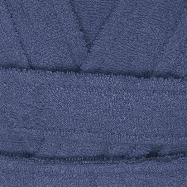 Accappatoio bagno in microspugna con cappuccio taglia S/M blu Veneto