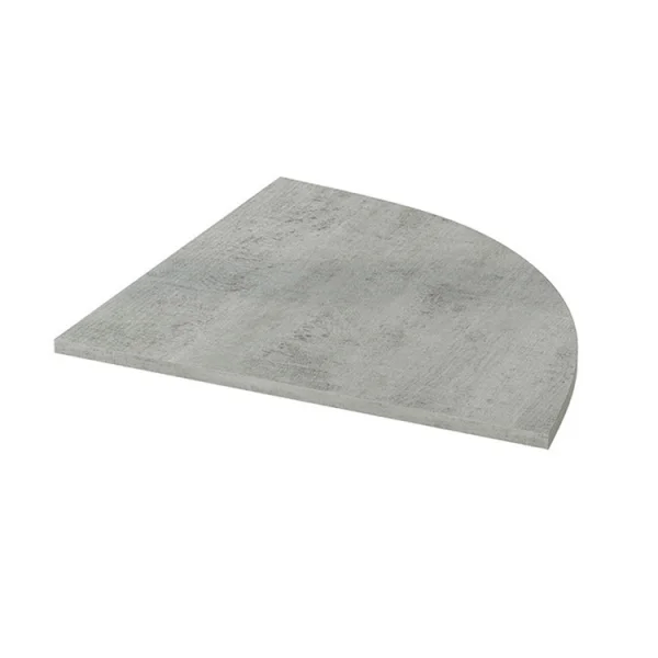Angolo scrivania ufficio 78x78cm cemento Woody