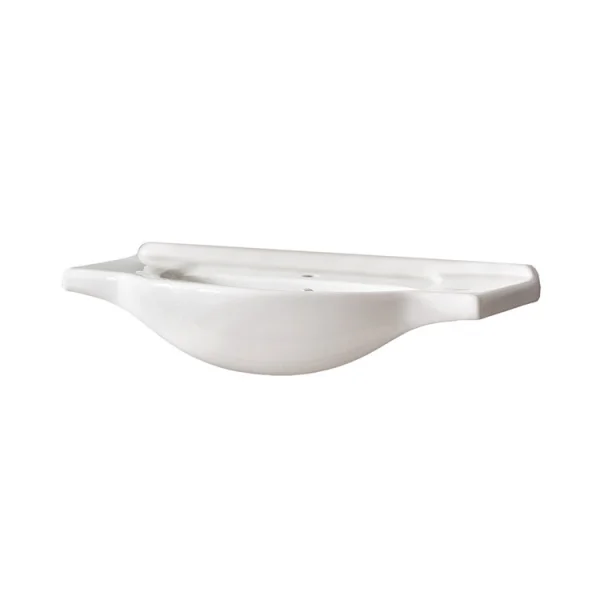 Lavabo bagno da incasso 85x49cm in ceramica bianco Alexia