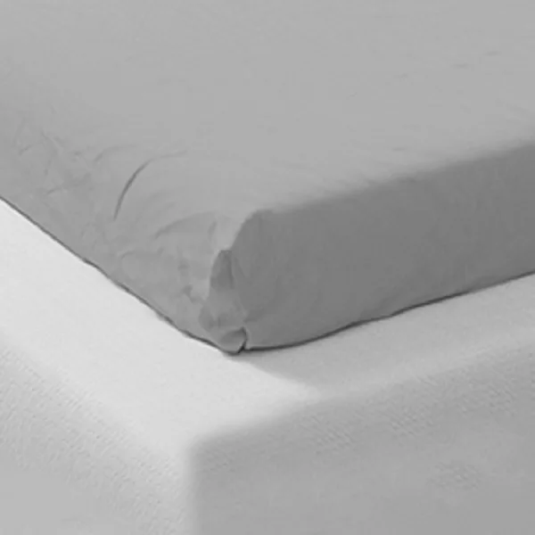 Lenzuolo singolo con angoli in cotone bio 90x200cm grigio Rolla