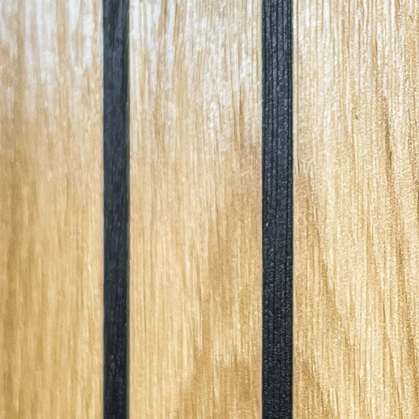 Mobile ingresso 180x203h cm con specchio moderno rovere antracite stampa a righe New York Gihome®