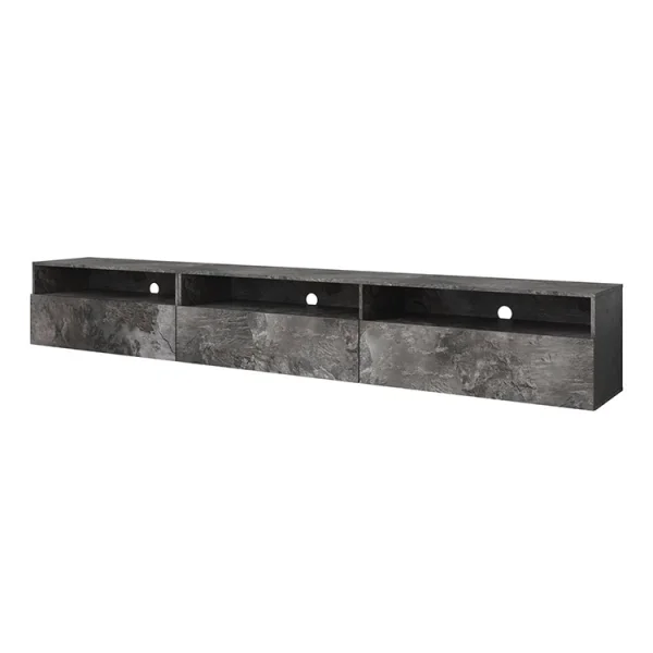 Mobile porta TV sospeso 270x42h cm ossido Emotion Gihome®
