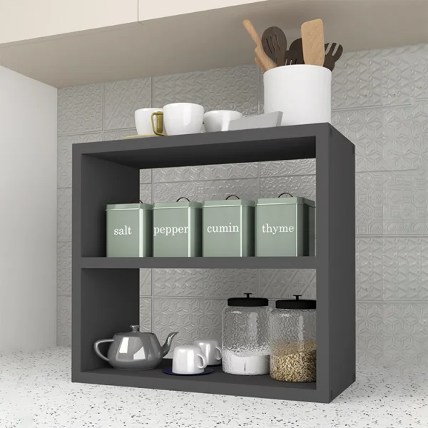 Scaffale da cucina 44x40h cm moderno antracite Grecia