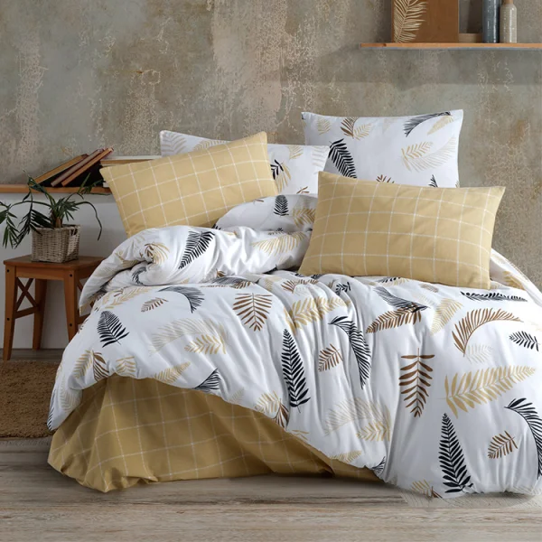 Set copripiumino matrimoniale oversize e federe 240x260cm beige Ingrid