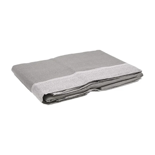 Set lenzuola letto una piazza e mezza in cotone grigio Freedom