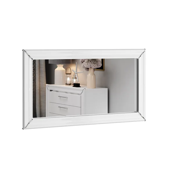Specchio moderno 119x64cm bianco Benz