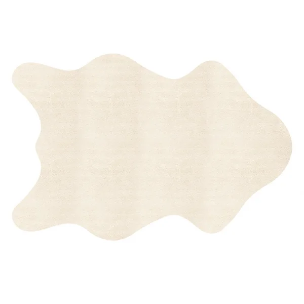 Tappeto sagomato in ecrù 70x100cm beige Gabriel