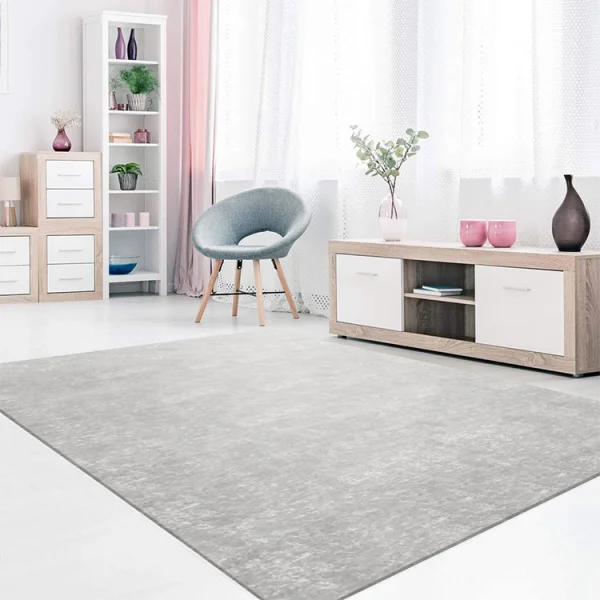 Tappeto salotto rettangolare 120x180cm grigio Tongass