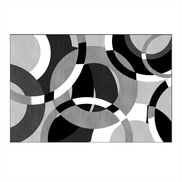 Tappeto salotto rettangolare 120x180cm nero grigio Amazzonia