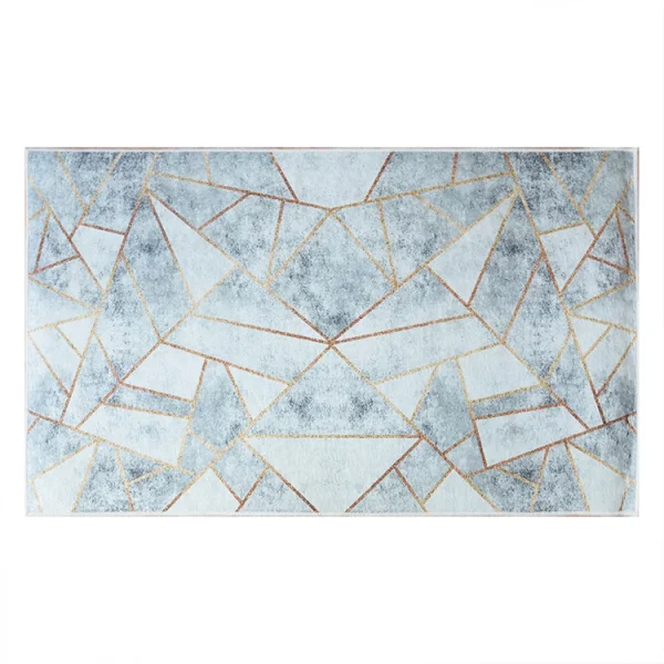 Tappeto salotto rettangolare 160x230cm bianco grigio Triangolo