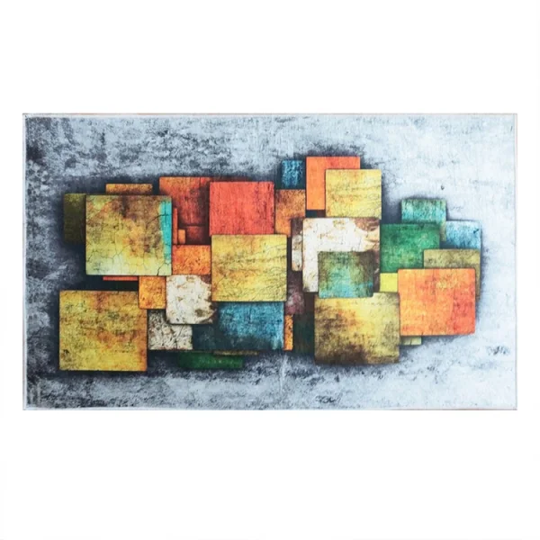 Tappeto salotto rettangolare 160x230cm colorato Cubico