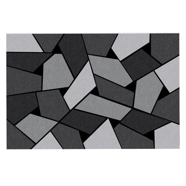 Tappeto salotto rettangolare 160x230cm grigio nero Mya
