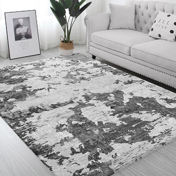Tappeto salotto rettangolare 160x230cm macchia nero bianco Fante