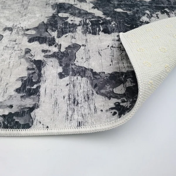 Tappeto salotto rettangolare 160x230cm macchia nero bianco Fante