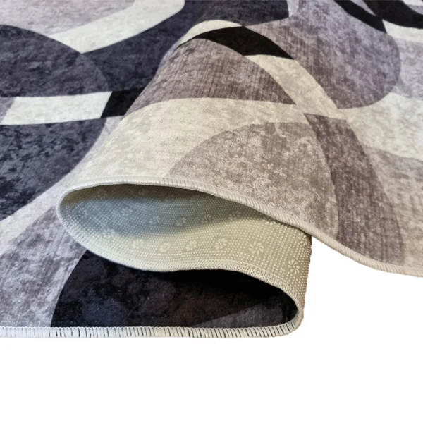 Tappeto salotto rettangolare 80x150cm nero grigio Amazzonia
