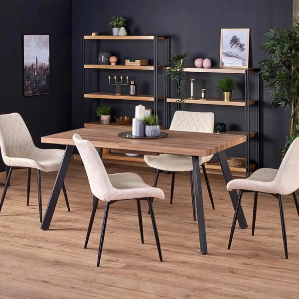 Tavolo allungabile da sala 160/220cm noce nero Antinori