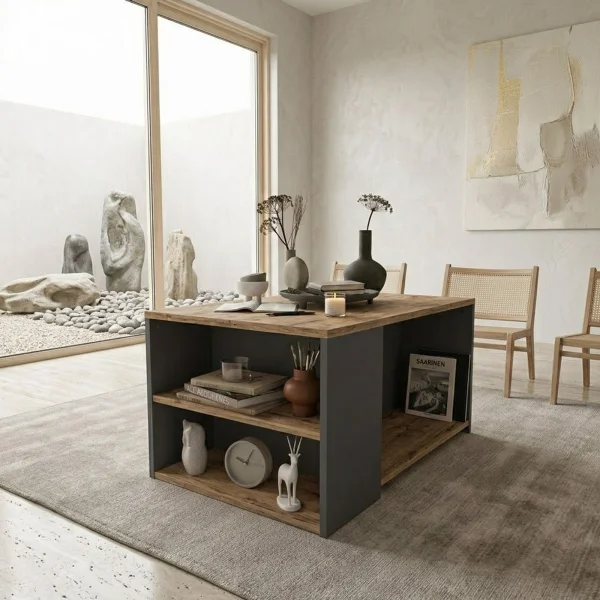 Tavolino ellittico Roi con piano in vetro acidato, Giorgetti Tavolino ellittico Roi con piano in vetro acidato, Giorgetti