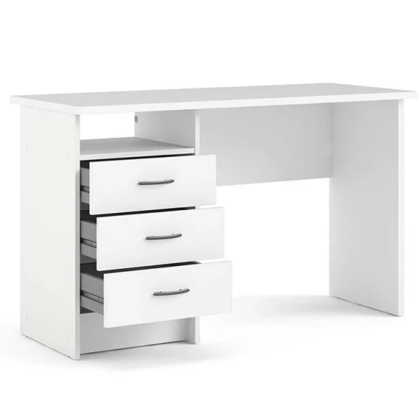 Scrivania 120x48cm ufficio salvaspazio moderna bianco opaco Office