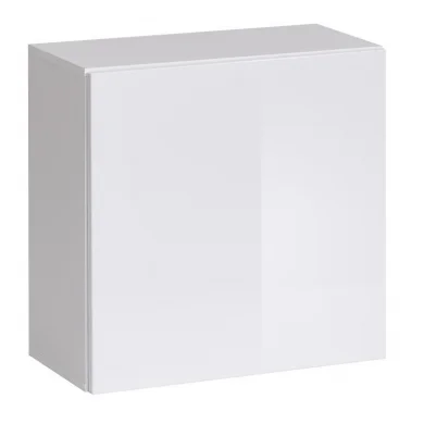 Cubetto da parete 1 anta 60x60cm bianco opaco e lucido Geo