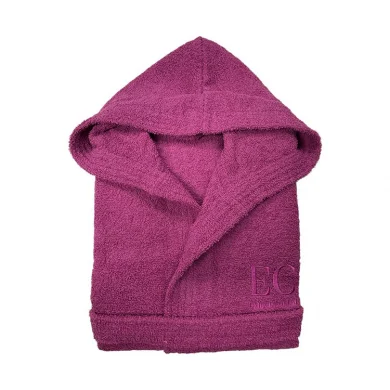 Accappatoio doccia con cappuccio unisex taglia L fucsia Enrico Coveri