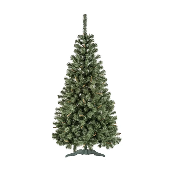 Albero di Natale 180cm design moderno verde con pigne Artesian