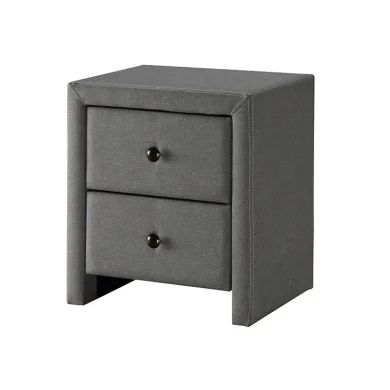 Comodino moderno 2 cassetti 48x54cm grigio Elettra