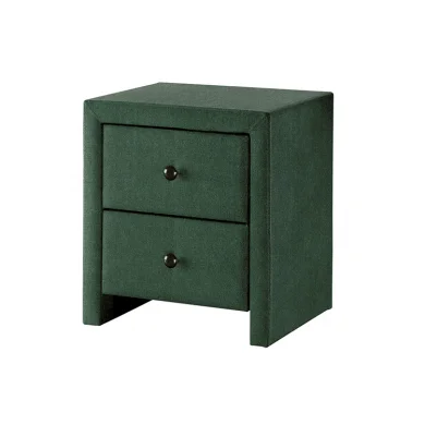 Comodino moderno 2 cassetti 48x54cm verde scuro Elettra