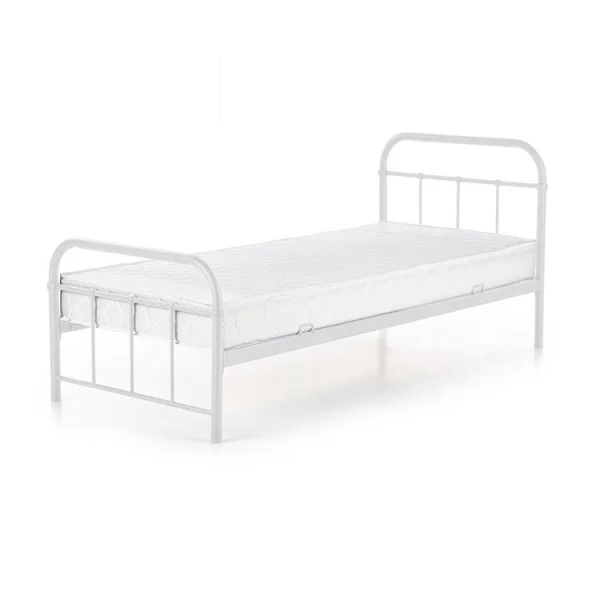 Letto singolo 90x200cm moderno bianco Stella