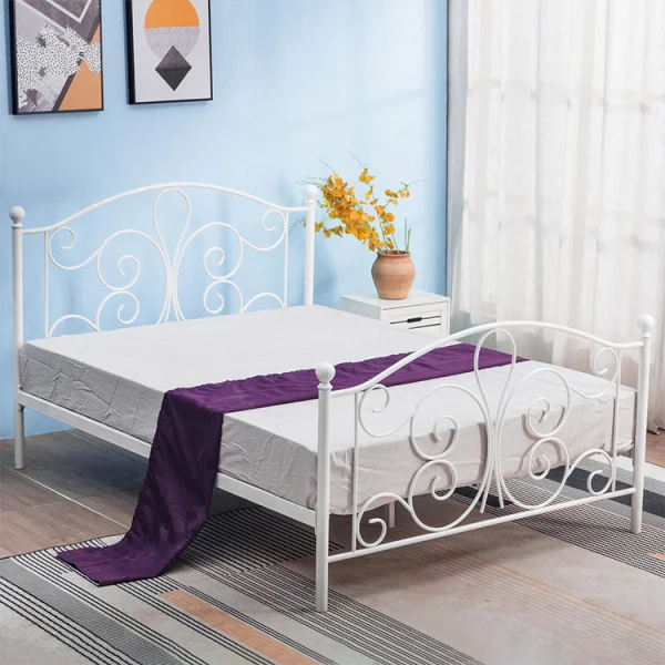 Letto una piazza e mezza 120x200cm bianco Incanto