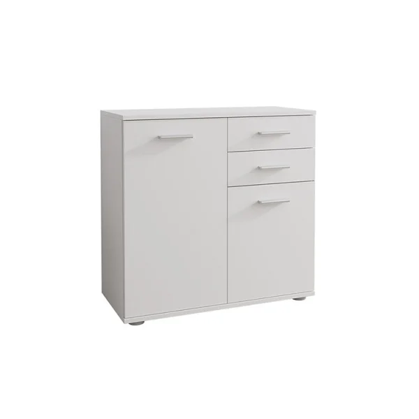 Mobile contenitore 71x76cm 2 ante 2 cassetti bianco Ely