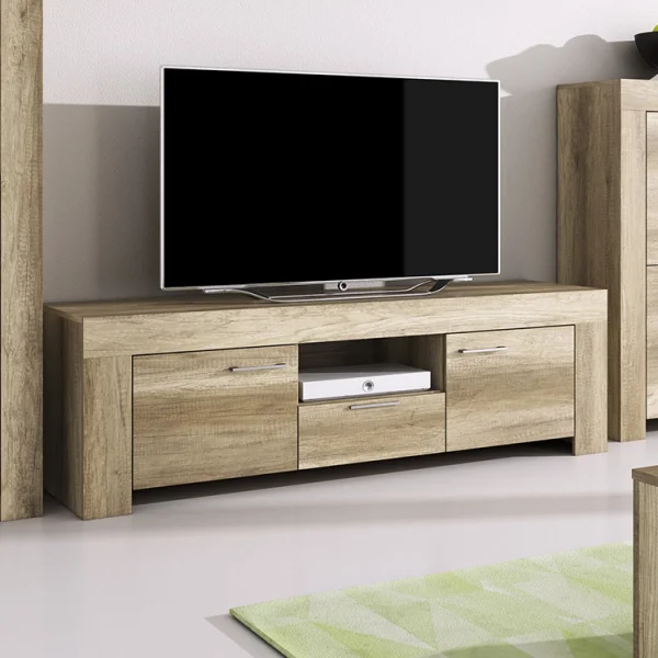 Mobile porta tv 155x50cm con mensola rovere Vietnam