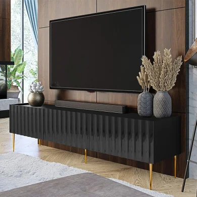 Mobile porta tv 180x51cm 3 ante nero Colombes