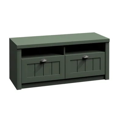 Mobile porta Tv 110x49cm 2 cassetti verde Provenza