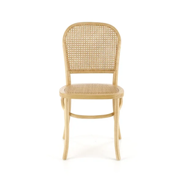 Set 2 sedie da pranzo in rattan naturale Ivory