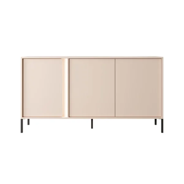 Madia moderna 153x81cm 3 ante beige Melly