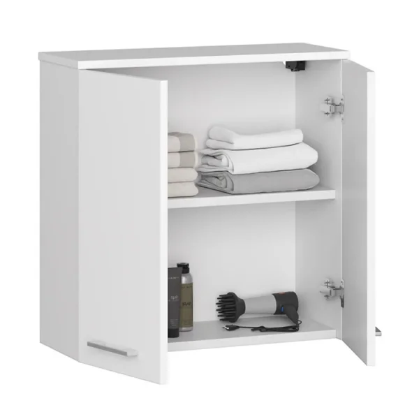 Pensile 60x60cm bagno sospeso 2 ante bianco Woters