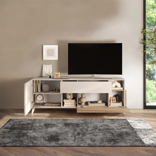 Mobile porta tv 181x67cm soggiorno beige rovere chiaro Witty