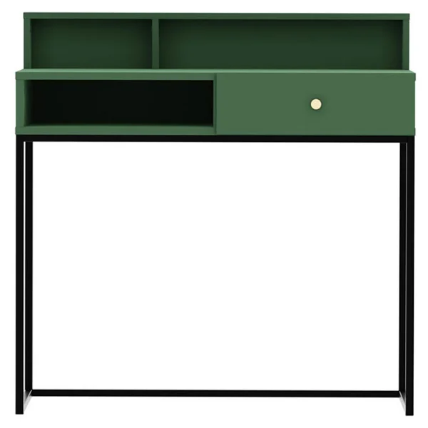 Scrivania 55x93cm 1 cassetto minimalista verde Deluxia