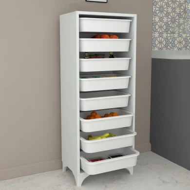 Cassettiera cucina portafrutta 45x117cm bianco Fast Vanier