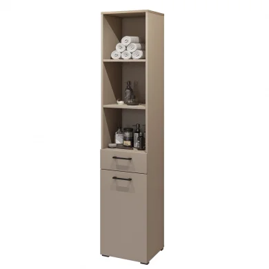 Colonna bagno 40x197cm 1 anta 1 cassetto beige Wave