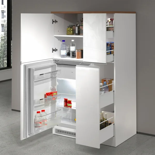 Colonna frigo dispensa cucina 90x165cm moderna bianco rovere Gourmet