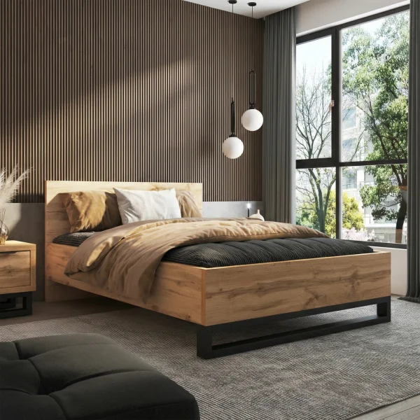 Table à manger Petra Acier inoxydable/bois Rovere selvatico L 160 P 90 Table à manger Petra Acier inoxydable/bois Rovere selvatico L 160 P 90