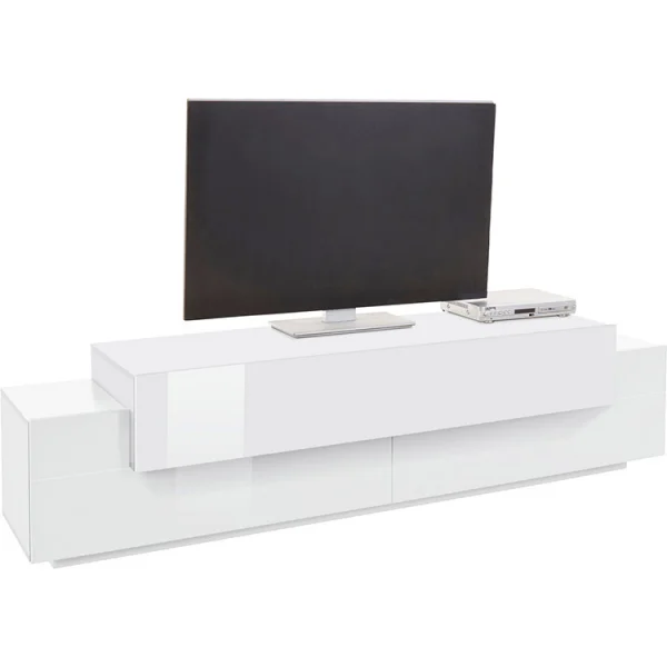 Mobile porta tv 200x52cm bianco lucido Milos Gihome®