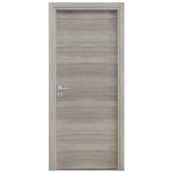 Porta battente reversibile per interni 90x210cm rovere grigio Niagara