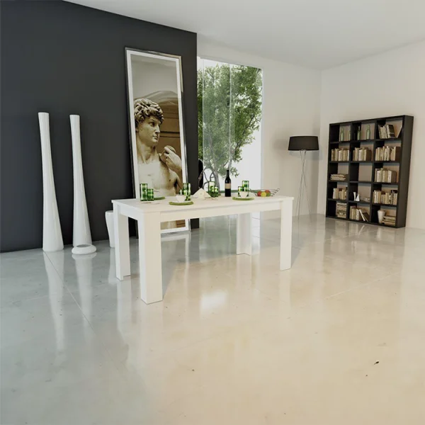 Tavolo allungabile 160-210cm bianco opaco Zenzero