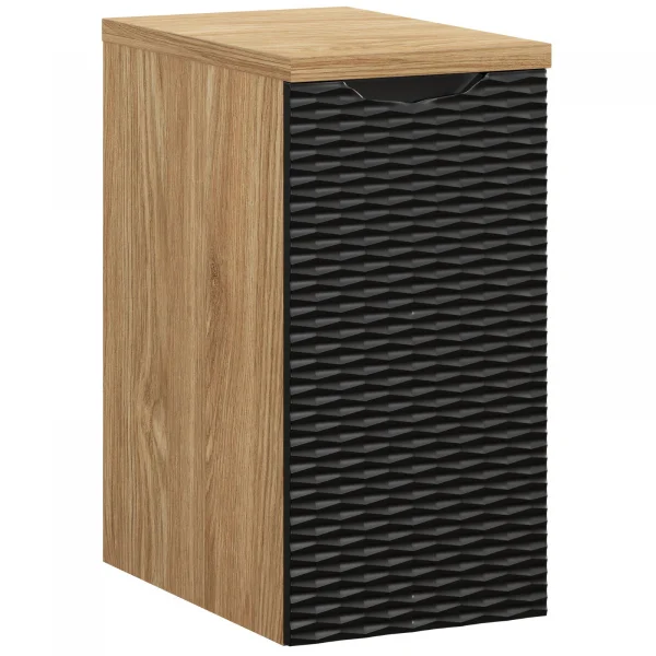 Base bagno sospesa 30x60h cm 1 anta nero rovere Swim