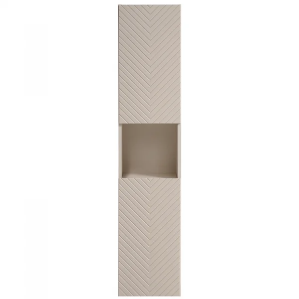 Colonna bagno sospesa 30x140h cm 1 anta beige cashmere Neutry